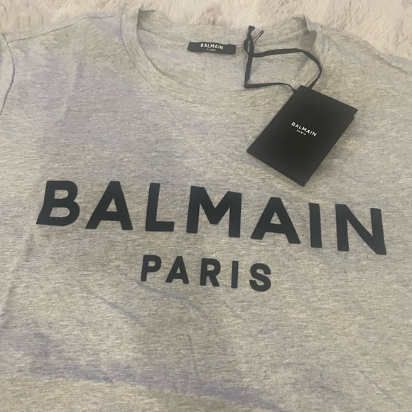 Balmain Men's Classic Logo T-Shirt Sz XL - Picture 4 of 7